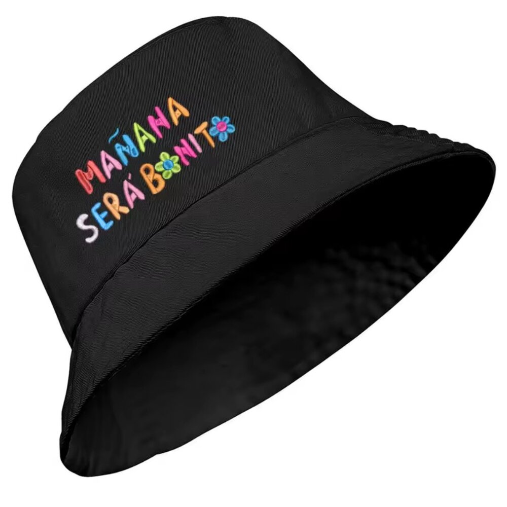 Karol G Bucket Hat Mañana Será Bonito Merch Black Bichota Summer